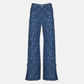 Rabanne Speckled Split-Hem Jeans