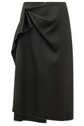Lanvin Draped Midi Skirt