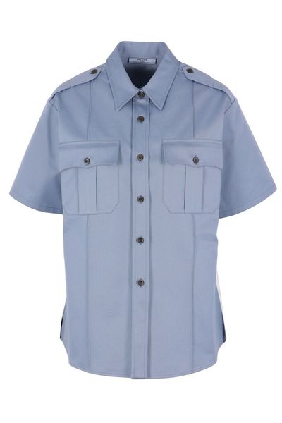 Prada Short-Sleeved Chino Shirt