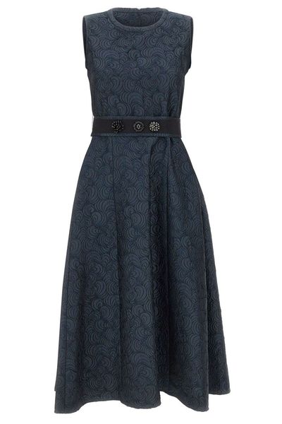 Max Mara Jacquard Midi Dress