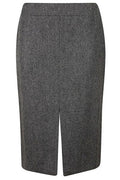 SA SU PHI Herringbone Slit Midi Skirt