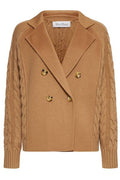 Max Mara Micio Double-Breasted Cable-Knit Cardigan