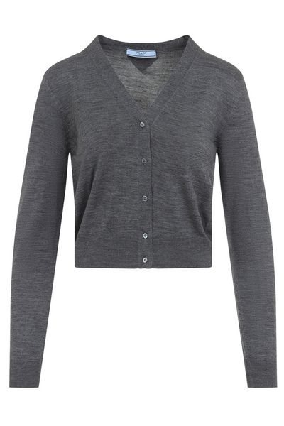 Prada V-Neck Button-Up Cardigan