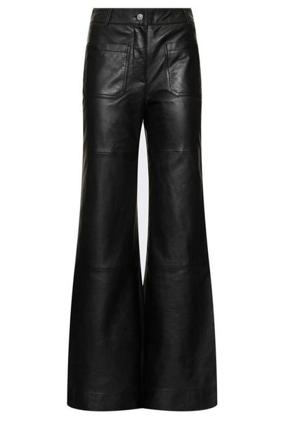 Victoria Beckham Leather Alina Trousers