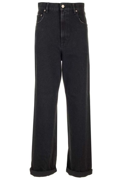 Golden Goose Deluxe Brand Star Embellished Wide Leg Jeans
