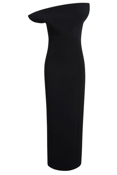 Khaite Cato Strapless Midi Dress