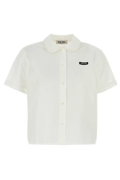 Miu Miu Short-Sleeved Button-Up Shirt