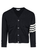 Thom Browne 4-Bar Knitted Cardigan