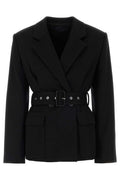 Lanvin Belted Long-Sleeved Blazer