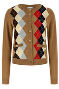 Ganni Argyle Printed Cardigan