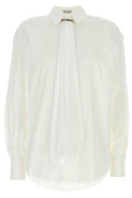 Brunello Cucinelli Draped Poplin Shirt