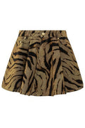 Ganni Printed Pleated Mini Skirt