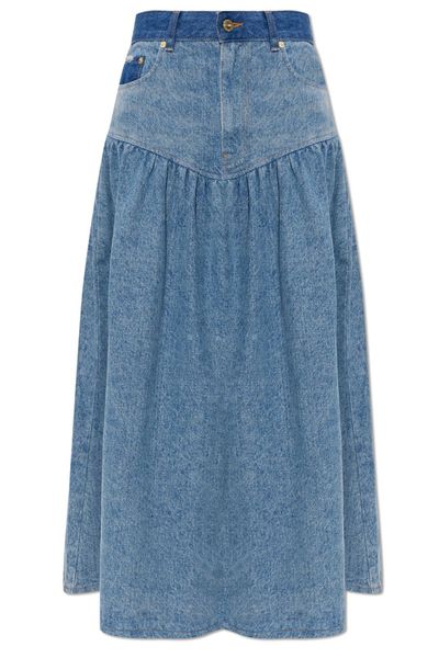 Ganni Panelled Stretch Skirt