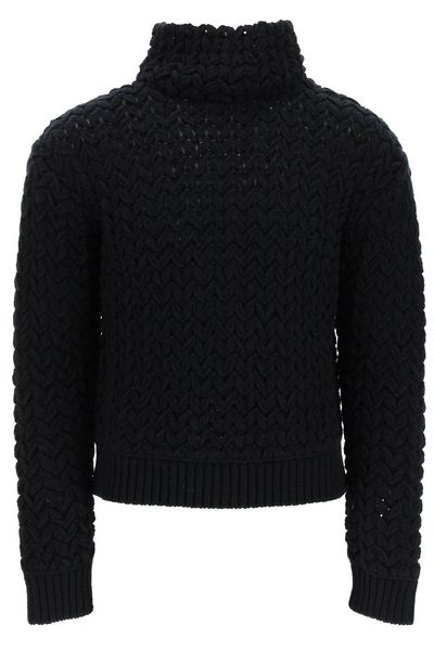 Valentino High Neck Long-Sleeved Jumper