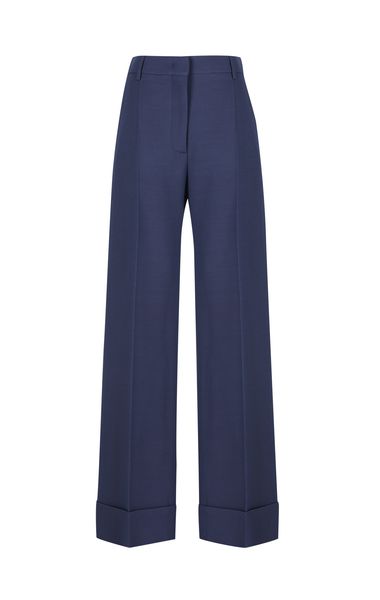 Valentino Pleat Detailed Striaght Leg Pants