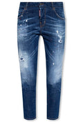 Dsquared2 Paint Splatter Distressed Skinny Jeans