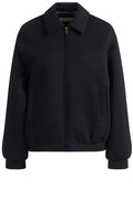 Weekend Max Mara Wkdzebra Zipped Jersey Bomber Jacket