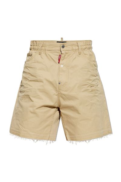 Dsquared2 Distressed-Finish Frayed Hem Shorts