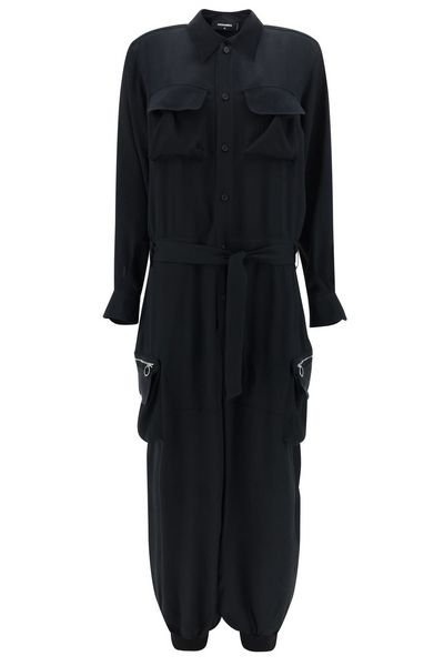 Dsquared2 Long-Sleeved Cargo Jumpsuit