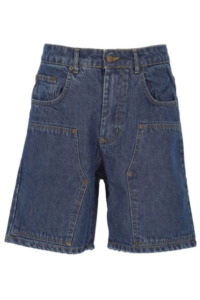Jaws Button Detailed Denim Shorts