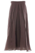 Brunello Cucinelli Crispy Satin Paneled Circle Skirt