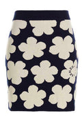 Kenzo Floral Intarsia High-Waisted Mini Skirt