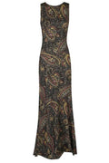 Etro Paisley Jacquard Knitted Sleeveless Maxi Dress