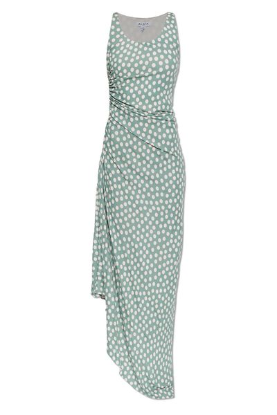 Alaïa Sleeveless Polka Dot Dress