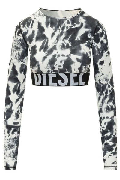 Diesel Melissa-D-Pop Logo Cropped Top