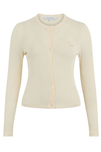 Maison Kitsuné Ribbed Fitted Cardigan