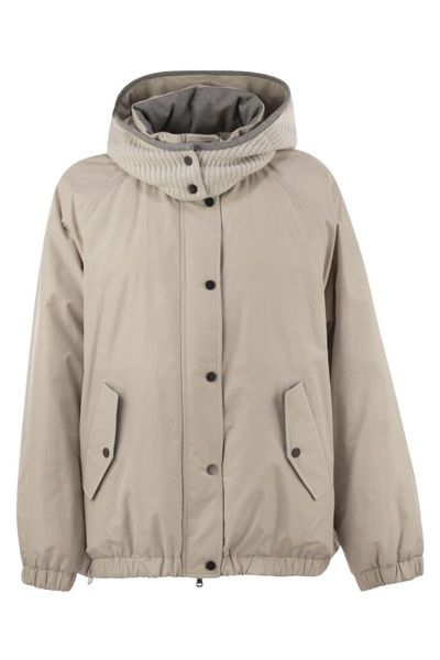 Brunello Cucinelli Elasticated Hem Hooded Jacket