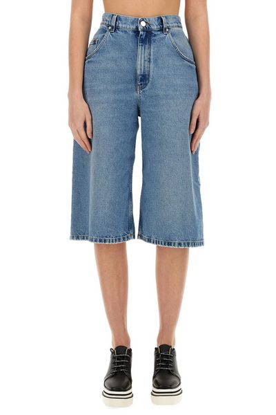 Stella McCartney Straight Leg Denim Shorts