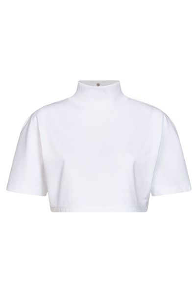 Alaïa Cropped Jersey T-Shirt