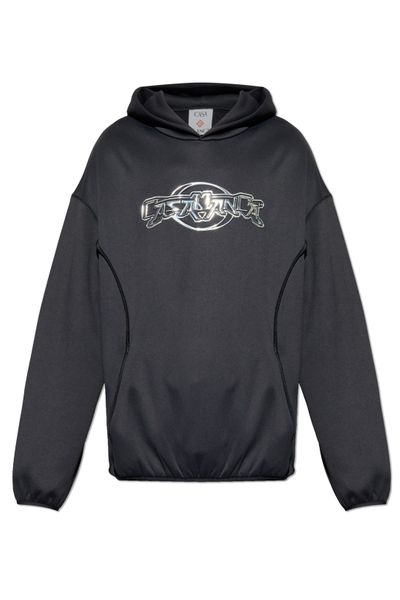 Casablanca Oversized Panelled Hooded Sweatshirt