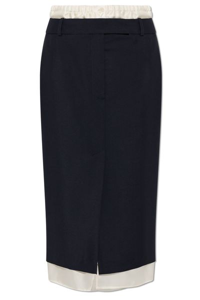 Róhe Contrast-Trim Midi Skirt