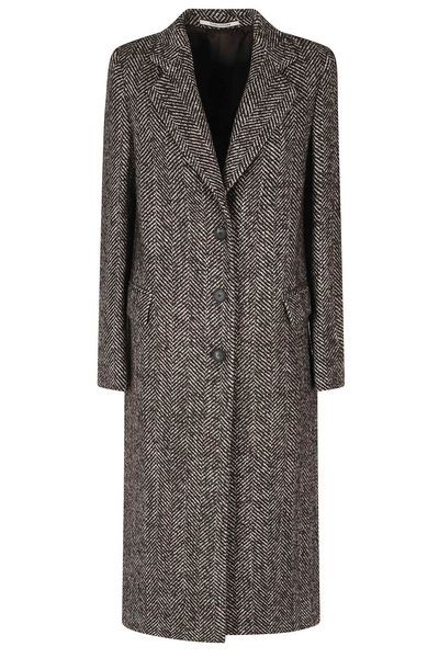 Tagliatore Amanda Herringbone Long Coat