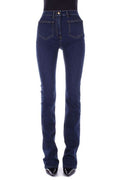 Elisabetta Franchi Logo Plaque Straight Leg Jeans