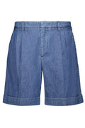 Valentino Turn-Up Hem Denim Shorts