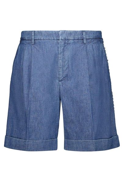 Valentino Turn-Up Hem Denim Shorts