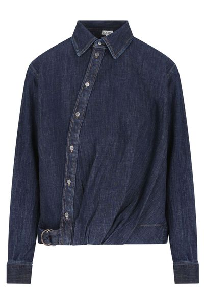 Loewe Draped Denim Shirt