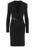 Versace Long-Sleeved V-Neck Dress