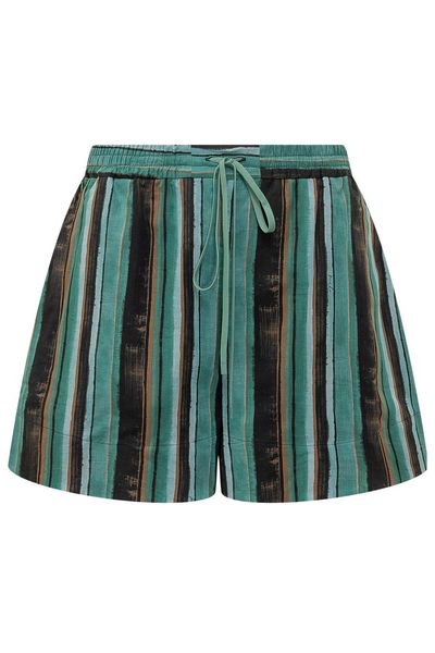 Pinko Striped Drawstring Shorts