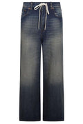 MM6 Maison Margiela Drawstring Wide-Leg Jeans