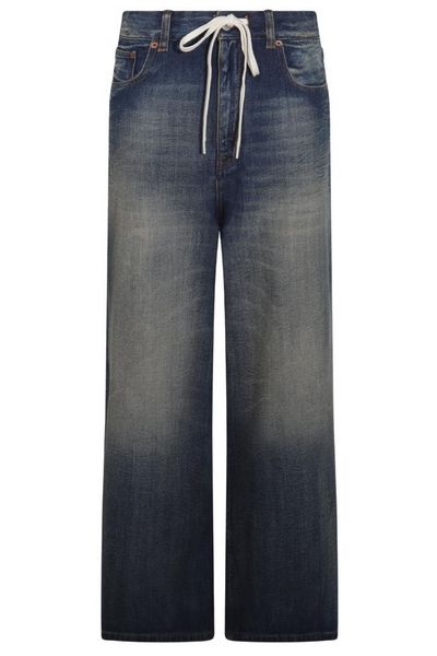 MM6 Maison Margiela Drawstring Wide-Leg Jeans