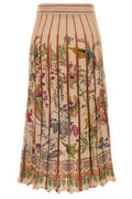 Etro Pleated Printed Skirt