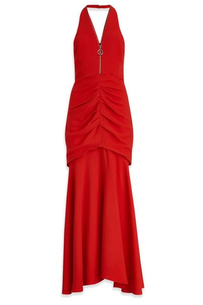 Del Core Ruched Zip-Detail Dress