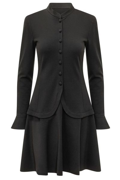 Emporio Armani Buttoned Fit-And-Flare Dress