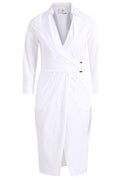 Elisabetta Franchi Wraparound Midi Dress