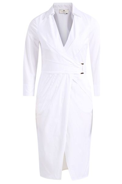 Elisabetta Franchi Wraparound Midi Dress