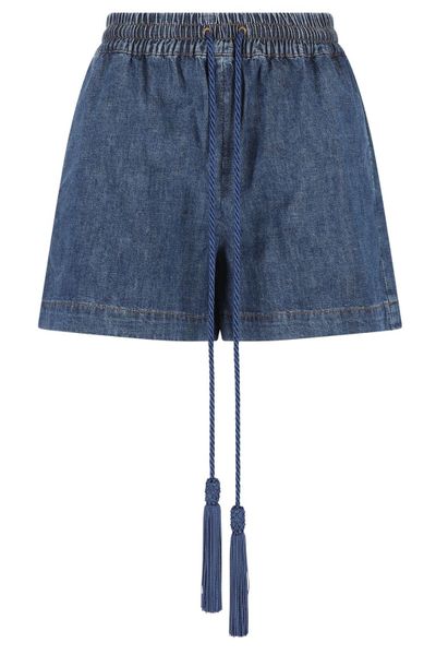 Valentino Denim Chambray Shorts
